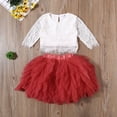 thumbnail image 2 of One opening Newborn Set Baby Clothing Baby Girl Clothes Long Sleeve Romper Floral Pants Legging Trouser Headband 2pcs Outfit, 2 of 6
