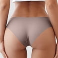 thumbnail image 4 of Ashirexll Ladies Underwear Panties, Plus Size Underwear for Women, Ladies Fashion Solid Color Seamless Ice Silk Mid Waist Panties, 4 of 6