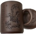 thumbnail image 4 of Purple Sand Clay Tea Cup 500ml Chinese Zisha Teacups Handle Lip Mugs (Black), 4 of 5