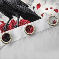thumbnail image 4 of Homewish Romantic Valentine Rose Black Out Curtains,Wild Crown Raven Curtains Pack of 2 (42x63 Each),Red Flower Floral Bedroom Curtains For Girls Kids,Breathable Home Decor, 4 of 6