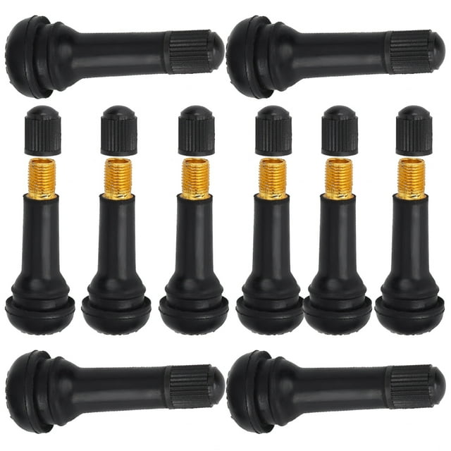 10 Pcs TR414 Valves de Roue à Enclenchement avec Tige Sans Noyau de Valve pour Automobile