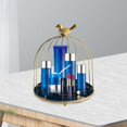 thumbnail image 4 of Cosmetics Iron Storage Rack Jewelry Holder Dessert Cupcake Stand Necklace Earring Organizer Display Large Vanity for Women Girl , 19.5x22.5cm black Golden, 4 of 6
