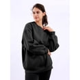 thumbnail image 3 of FIOPHY Oversized Sweatshirt for Women Fleece Long Sleeve Crew Neck Casual Pullover Sweatshirts Fall Tops, 3 of 6