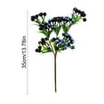 thumbnail image 3 of 13.78 Inch Artificial Berries - Realistic Fruit Simulation for Christmas Decoration (Blue), 3 of 6