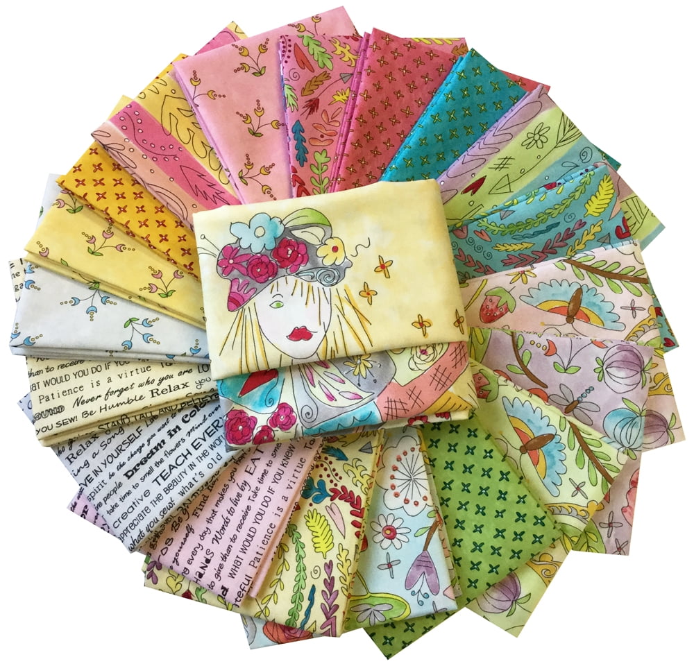 Craft fabric Patchwork Song bird fabric Fabric. Fat quarter bundle Quilting
