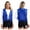 Royal Blue, variant on Aislor Womens Shiny Sequin Sleeveless Vest Sparkly Lightweight Jacket Cardigan Dancing Vest Royal Blue XL