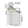 thumbnail image 2 of 2800ml Airtight Cereal Container Rice Dispenser Dry Grain Storage Box Transparent Food Storage Canister with Handle and Secure Seal, 2 of 2