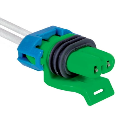 KarParts360 For GMC Acadia 2008 09 10 11 2012 Connectors | Blue | Oval-Shaped | 2 Female Terminal | 2 Wire | For Ambient Air Temperature Sensor