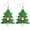 H, variant on Jewelry VerPetridure Christmas Faux Leather Earrings Teardrop Dangle Earrings Petal Drop Earrings