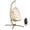 Beige, variant on RADIATA Foldable Hanging Egg Chair with Stand and Cover, Indoor Outdoor PE Wicker Lounge Chair, 350 lbs Weight Capacity, Brown