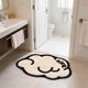thumbnail image 2 of Yhmxh Alfombrillas de baño para baño Alfombra de baño Alfombra de cachemira sintética de forma irregular de 23,6 x 15,7 pulgadas Decoración del baño, 2 of 5