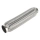 thumbnail image 1 of Tubo flexible de escape para automóvil Unique Bargains de 2.16 pulgadas de diámetro exterior, tubo de escape trenzado flexible, tubo flexible universal, tono plateado, 1 pieza, 1 of 1
