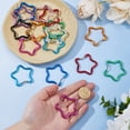 thumbnail image 3 of 20Pcs 10 Colors Star Carabiner Clips Aluminum Alloy Carabiner Hook Colorful Spring Snap Hooks Cute Backpack Clips, 3 of 6