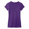 thumbnail image 6 of Yellow Rooster Women's Juniors Very Important V-Neck Cotton Tee Purple S, 6 of 6