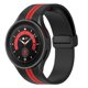 thumbnail image 1 of Correa Compatible con Galaxy Watch 5 / 5 Pro / 4 Silicona Flexible Bicolor Negro / Rojo, 1 of 5