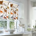 thumbnail image 2 of LALILO Kitchen Curtains and Valances Set of 3 36" Forest Window Treatment Tiers for Window Decor, 2 of 5