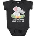 thumbnail image 3 of Inktastic I'll Never Forget That My Nana Loves Me with Cute Elephants Boys or Girls Baby Bodysuit, 3 of 5