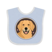 Inktastic Golden Retriever Dog Boys or Girls Baby Bib