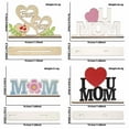 thumbnail image 3 of FENGGHAO Personalized Mother’s Day Gift For Mom, I Love You Wooden Plaque Sign, Customizable Home Garden Desktop Decoration, Handcrafted Ornament with Pre-Drilled Holes, 3 of 7
