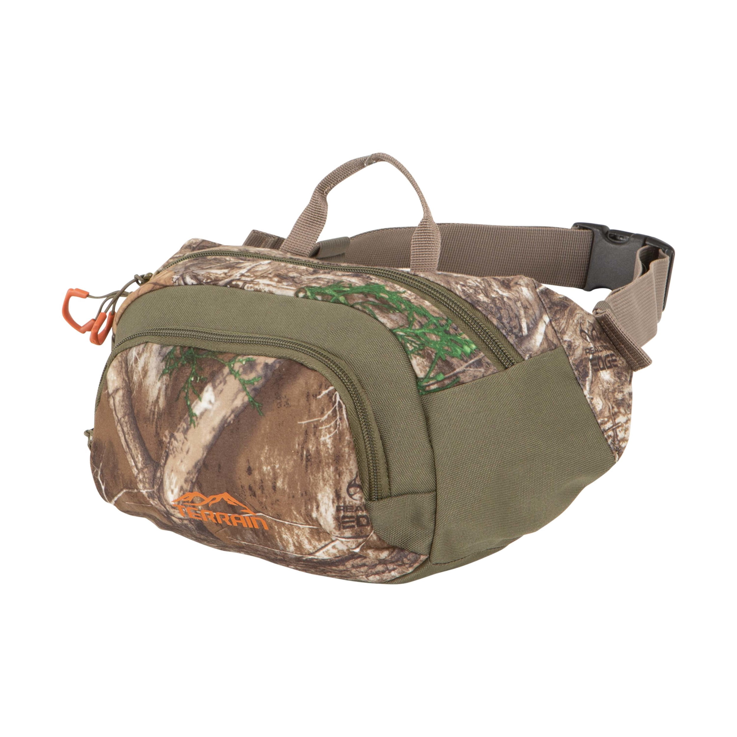 Terrain Gulch Adjustable Hunting Waist Pack, 300 cu. in. Olive & Realtree Edge, Polyester, 19203