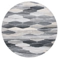thumbnail image 5 of SAFAVIEH Montage Vardan Geometric Indoor/Outdoor Area Rug, Grey/Dark Grey, 6'7" x 6'7" Round, 5 of 10