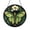 Acrylic 3.5 Inch, variant on Stained Glass Luna Moth Roundel Night Inspired Insect Window Decor Hanging Elegant Nature Accent