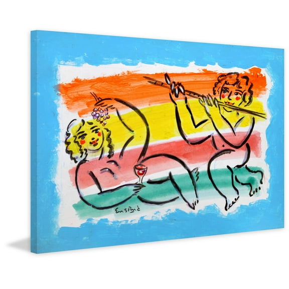 "Adonis and Venus" Painting Print on Wrapped Canvas