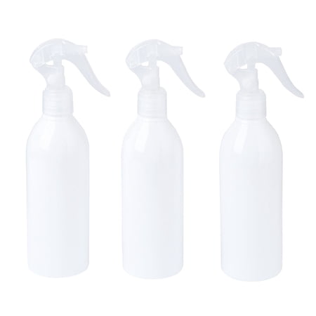 Masteelf 3pcs 300ml Spray Bottle Plastic Press Type Multi function Mist Watering Bottles Container Sprayer (Transparent)