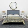 thumbnail image 2 of Designart 'Glam Rain Abstract IV' Glam Bedding Set - Duvet Cover & Shams, 2 of 4