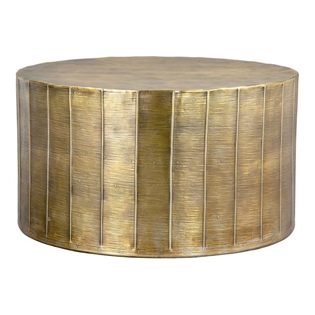 ZUO Table Basse Chris Modern en Aluminium Finition Laiton Antique