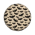 thumbnail image 3 of Spare Tire Cover, Halloween gothic Bats Spiderwebs Wheel Cover Tire Covers for Trailers Car Truck Camper Universal Tire Covering Fits Diameter 14 inch, 3 of 7