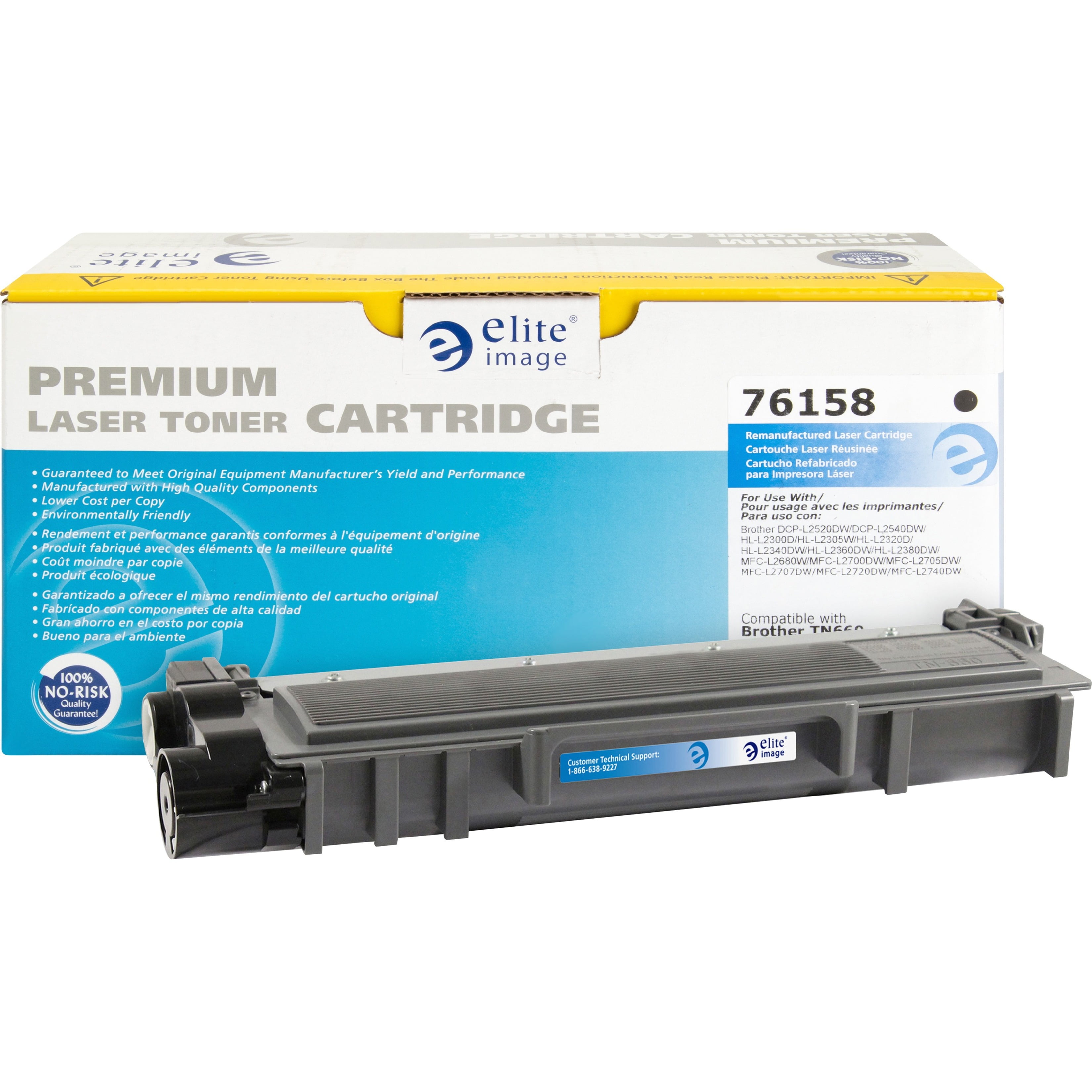Elite Image, ELI76158, Replacement BRT TN660 Toner Cartridge, 1 / Each