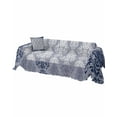 thumbnail image 2 of Navy Blue Damask Sofa Couch Covers for 3 Cushion Couch,Washable L Shape Sectional Sofa Covers for Loverseat/Pet/Kid,Boho Medallion Paisley Luxurious Flower Slipcover Throw Blanket Futon Cover 71x134, 2 of 8