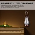 thumbnail image 2 of Wosthever Linterna de aceite led decorativa navideña, lámpara de queroseno alimentada por batería, adornos de mesa, decoración colgante Iluminación navideña Plata Wosthever HA025172-01, 2 of 6