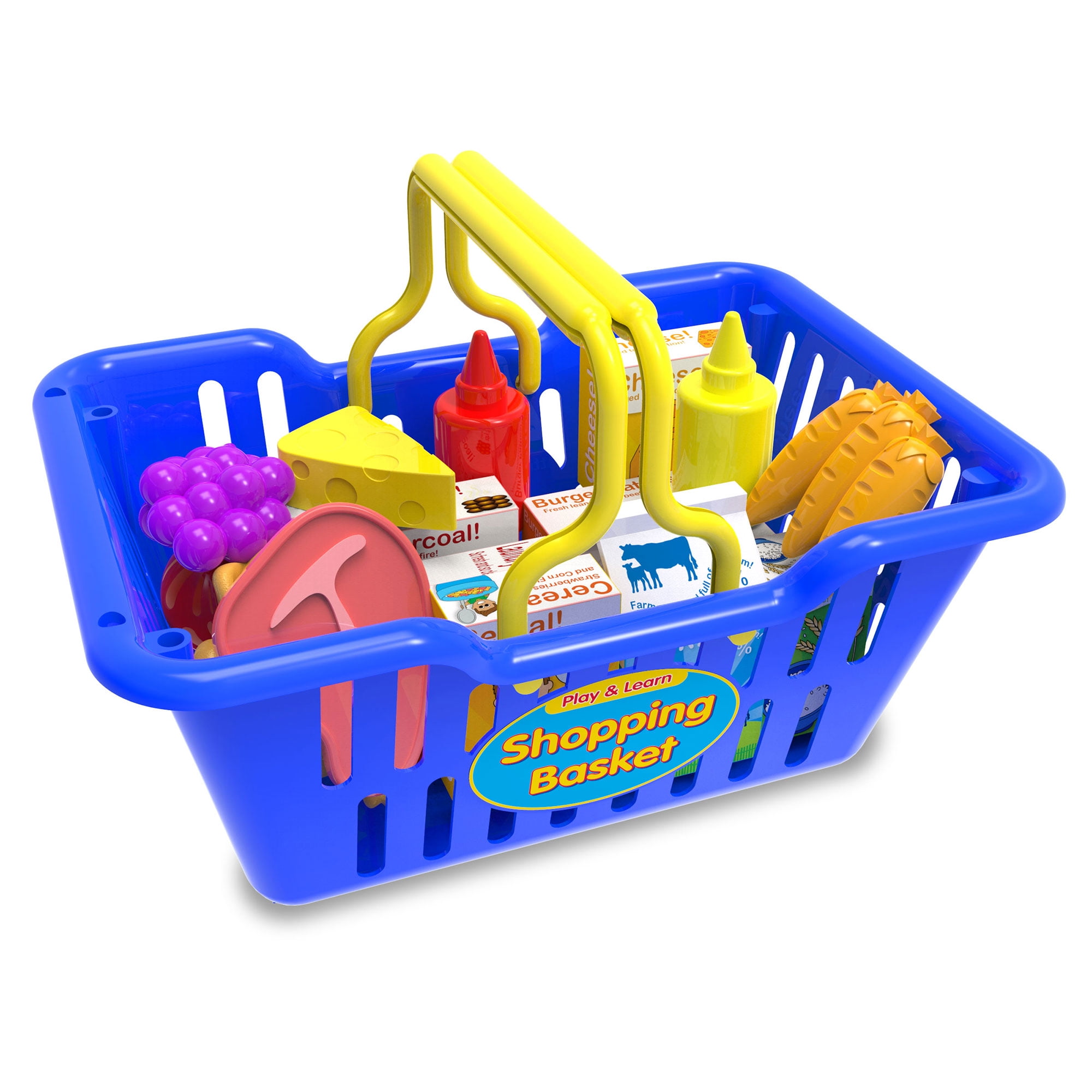 Melissa & Doug Fill and Roll Grocery Basket Play Set With Play 