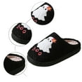thumbnail image 5 of Shadoumai Halloween Ghost Slippers Women Men Cute Pumpkin Cat Fall Preppy Ghost Slippers Retro Plush Warm Fluffy Spooky Slippers, 5 of 9