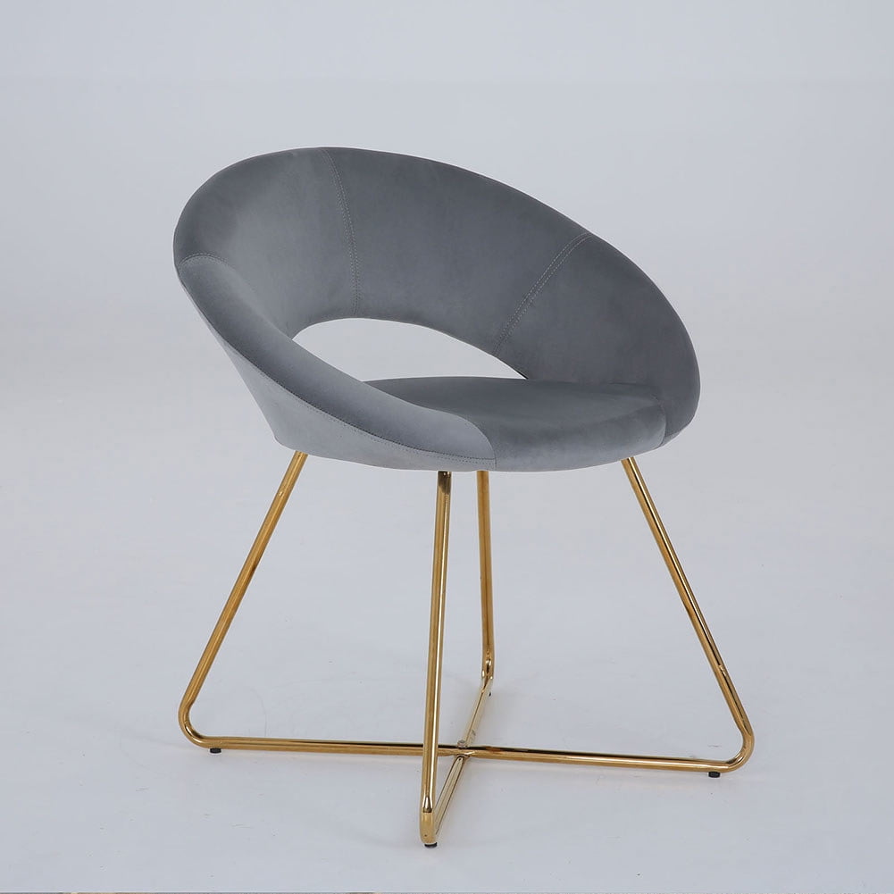 Private Jungle Dining Chair Velvet Upholstered Comfy Living Room Chairs Modern Back Vanity Chair for living room, bedroom, dining room vanity chair (Single),Gray Private Jungle Dining Chair Velvet Upholstered Comfy Living Room Chairs Modern Back Vanity Chair for living room, bedroom, dining room vanity chair (Single),Gray