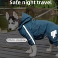 thumbnail image 4 of Abrigo impermeable con capucha para perros, ligero, resistente al viento, impermeable, adecuado para perros pequeños, medianos y grandes JM Papelería, 4 of 5