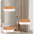 thumbnail image 2 of Jiarui Sturdy Coat Rack Iron Floor Stand Marble Hooks Shelf Bedroom Home Storage Modern Holder Cloakroom Simple Metal Clothes Hanger Easy, 2 of 5