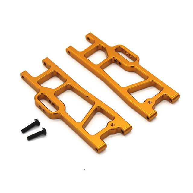 Brazo De Suspensión Inferior Trasero De Metal Para Wltoys 104009 Rc Car,amarillo Afortunado Sencillez