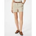 thumbnail image 3 of Belted High Rise Mini Shorts, 3 of 6