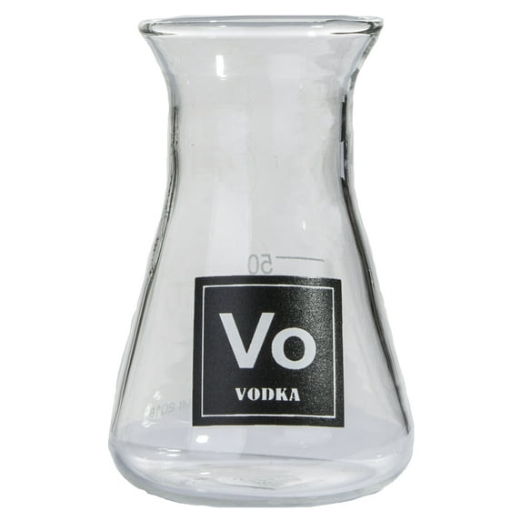 Funny Periodic Table Style Beaker Erlenmeyer Flask Shaped 50ml Shot Glass
