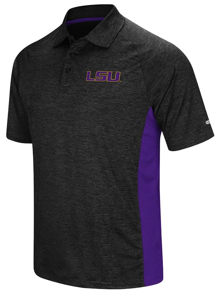 Colosseum Athletics Mens LSU Tigers Polo Shirt
