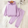 thumbnail image 2 of Zshosam Clothes for Toddler Boys Boys Clothes 2 Piece Long Sleeve Hoodie Sweatshirt and Sweatpants Fall Winter Sweatsuit Size 2T 3T,(2-3 Years Purple), 2 of 8