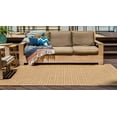 thumbnail image 4 of Unique Loom Outdoor Modern Collection Area Rug - Links (5' 3" x 8' Rectangle Light Brown/Brown), 4 of 10
