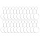 thumbnail image 1 of Juego de 24 discos circulares transparentes de acrílico para llaveros, llaveros redondos de acrílico transparente para manualidades (transparentes), 1 of 8