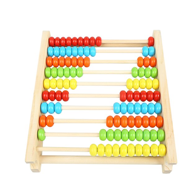 Melissa & Doug Classic Wooden Abacus - Fun Educational Counting Toy For Toddlers & Preschoolers | 100 Colorful Beads | Ages 3+