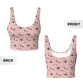 thumbnail image 3 of Sikiie French Bulldog 1 Print Strappy Sports Bra for Women Padded Push Up Sports Bra Athletic Running Sports Bra Workout Bra Yoga Bra, 3 of 5