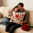 thumbnail image 6 of VWRXBZ Valentines Day Heart Pattern Pillowcase Linen Sofa Cushion Cover 45x45cm for Festive Living Room Bedroom Decoration Romantic Ambiance, 6 of 7