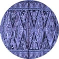 thumbnail image 1 of Ahgly Company Indoor Round Persian Blue Traditional Area Rugs, 5' Round, 1 of 4